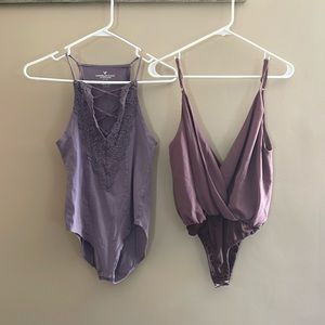 Purple Bodysuit Bundle; American Eagle and Toni